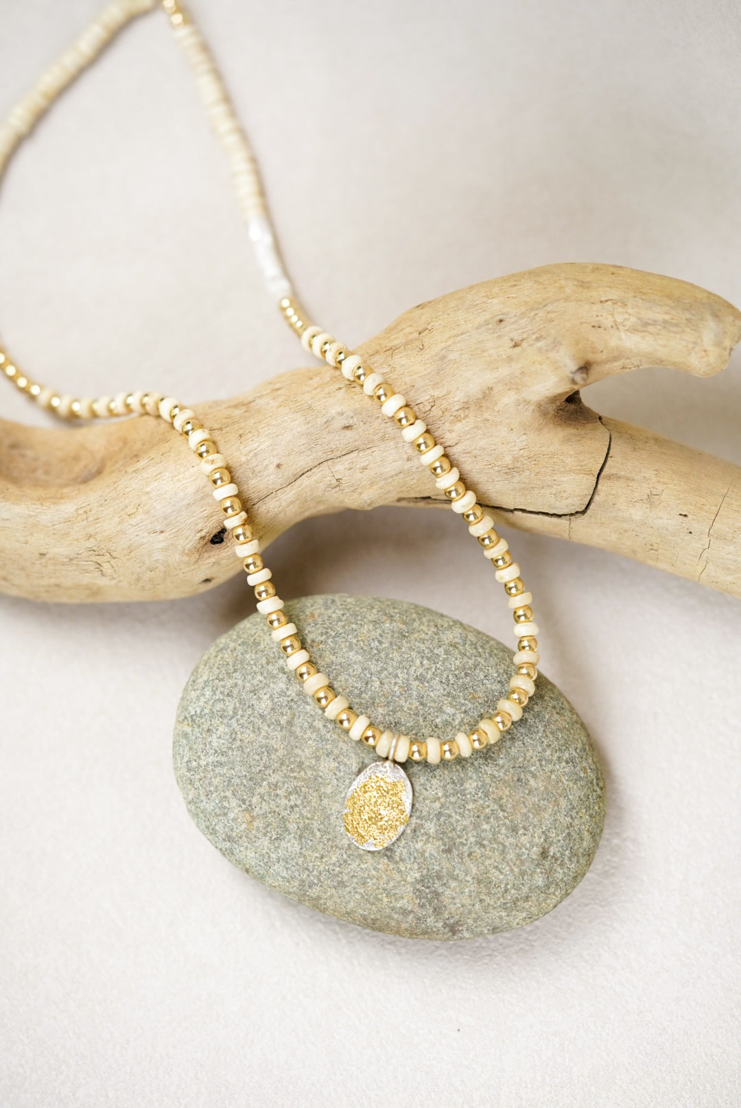 Vintage Shell Beaded Necklace