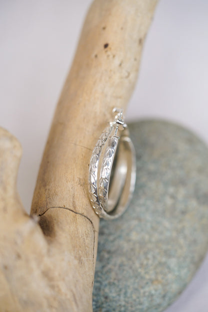 ALTHEA Hoop Earrings - Silver
