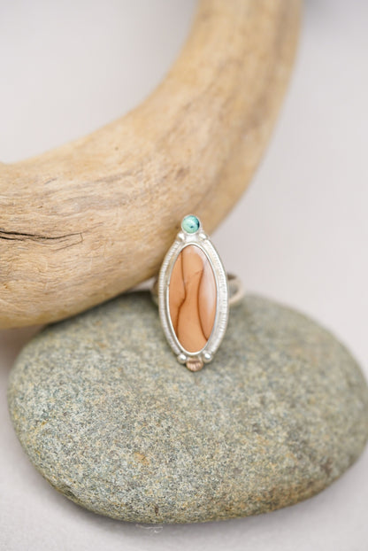 Bruneau Jasper + Variscite Ring - Size 6.5