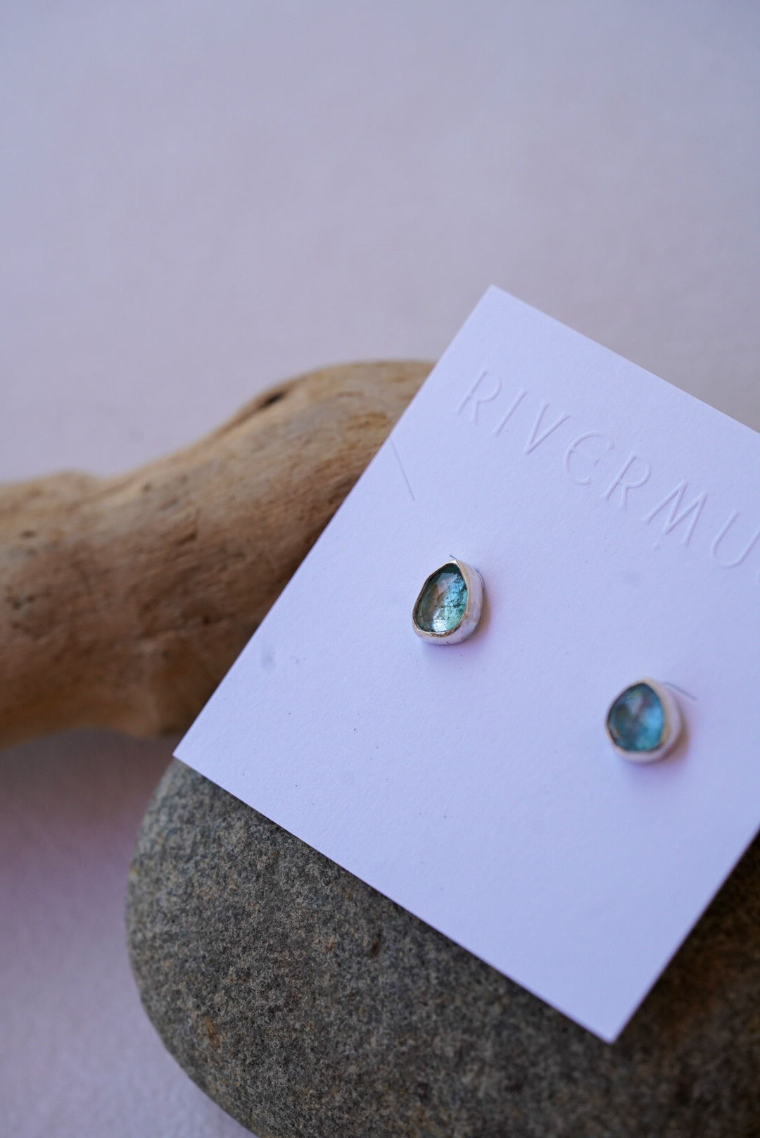 Aquamarine + Turquoise Post Earrings