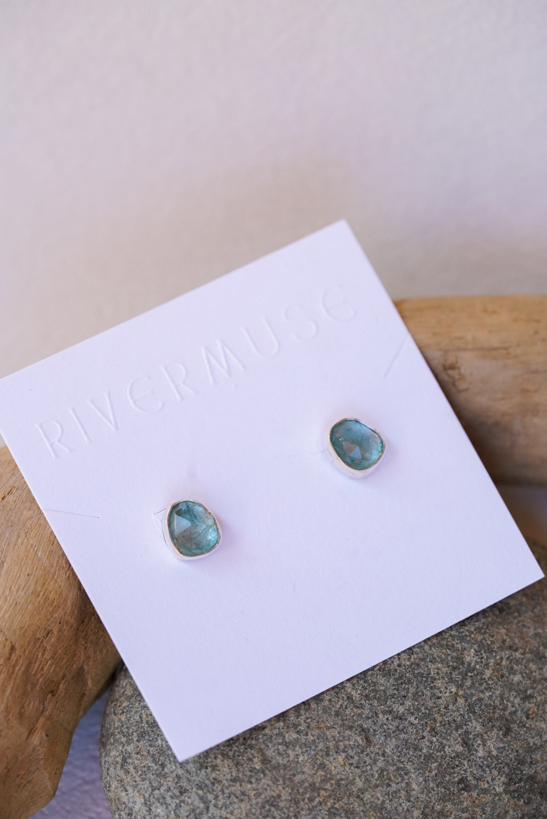 Aquamarine + Turquoise Post Earrings