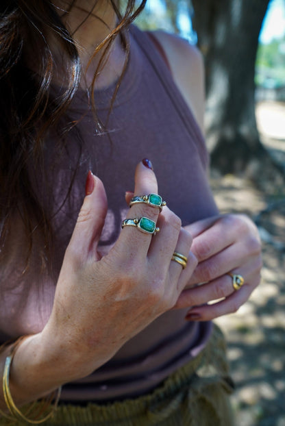 Kyanite Relic Ring - Size 6.5