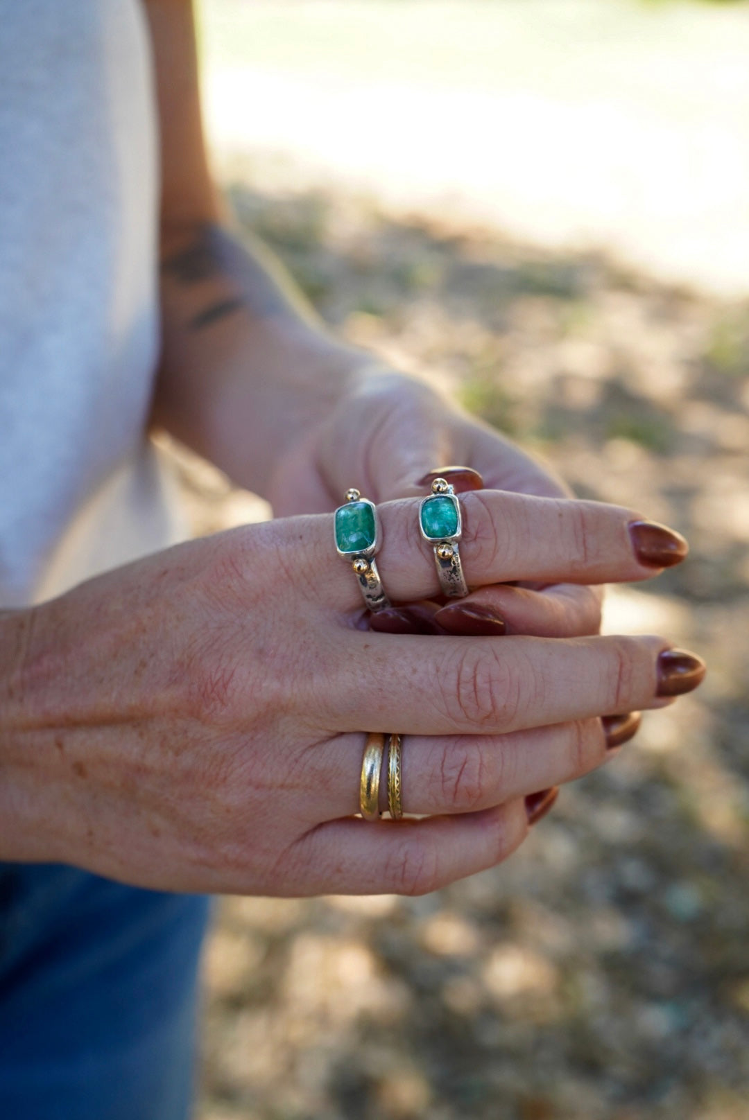 Kyanite Relic Ring - Size 6.5
