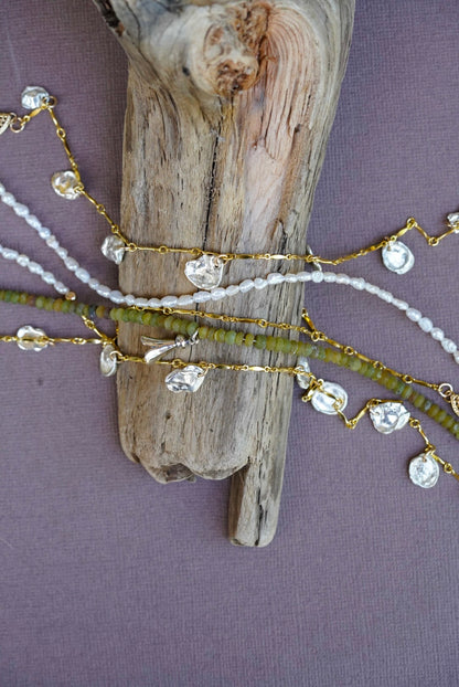 Pearl + Nereid's Tear Anklet
