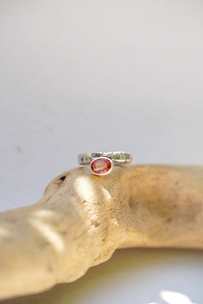 Riverbed Relic Ring/Sunstone - Size 6