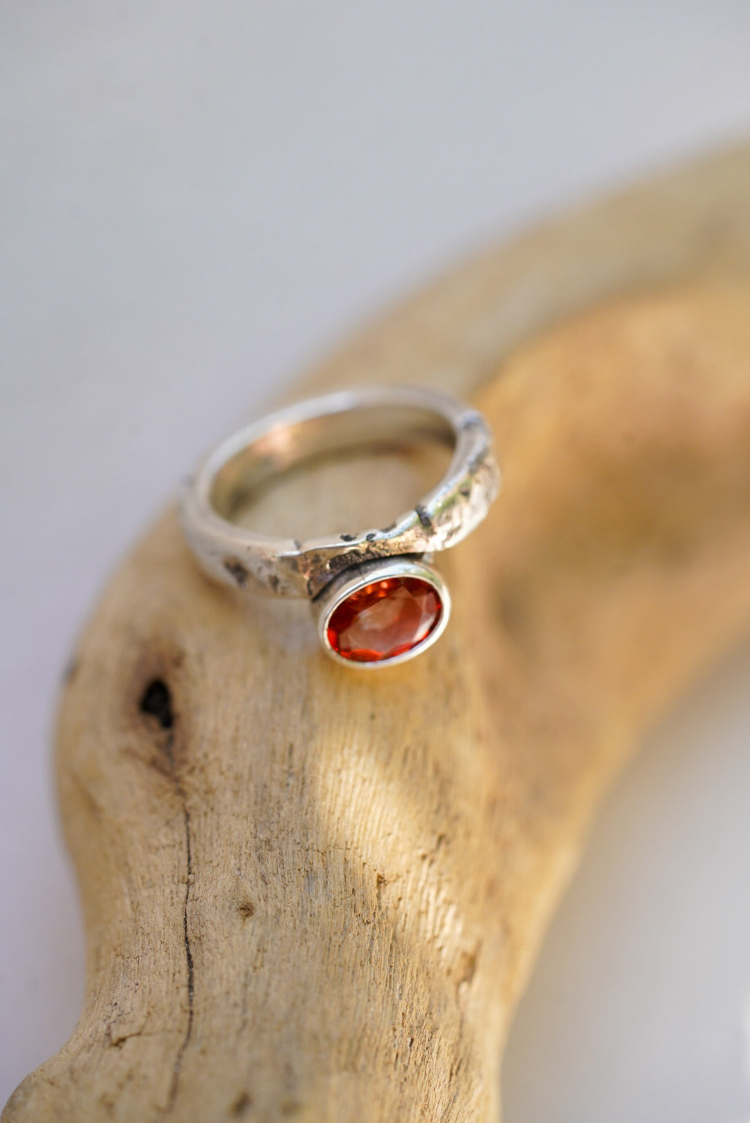Riverbed Relic Ring/Sunstone - Size 6